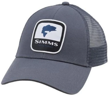 Simms PG-12212 Bass Patch Trucker Hat - Anvil 1 Simms PG-12212 Bass Patch Trucker Hat - Anvil